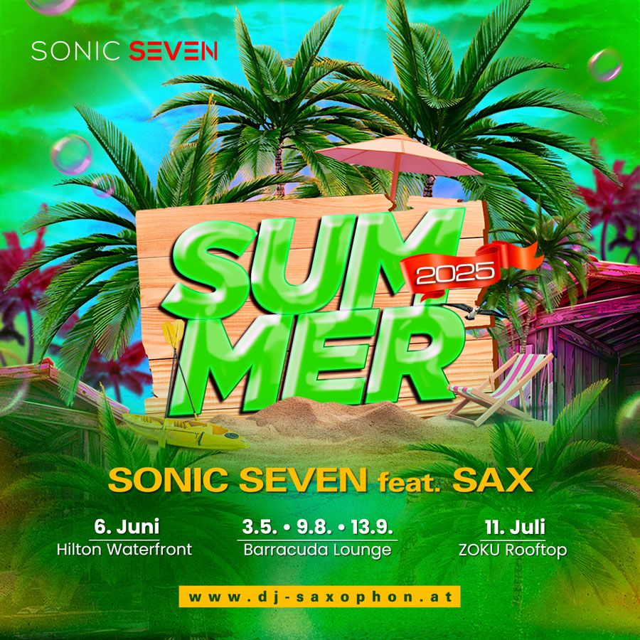 Sonic Seven feat. Sax 'N Soul @ Hilton Waterfront Barracuda Lounge Velowelle Uferhaus Klosterneuburg